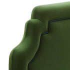 Modway Magnolia Stain-Resistant Performance Velvet Twin Size Headboard - Moss Green/Dark Green-7