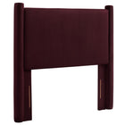 Modway Rael Performance Velvet Twin Headboard - Mulberry-Padded Headboard