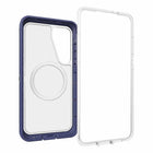 OtterBox Defender Pro XT Clear Magnets Case for Samsung Galaxy S25+ - Violet Thunder-Protective dual-layer design keeps phone securely in place with a pressure-fitted frame