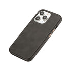 General Supply Goods + Co Vegan Leather Case for iPhone 13/13 Pro - Charcoal-Soft vegan leather
