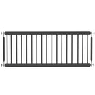 PawHut 26"-37" Dog Gate - 14" Tall Pet Gate and 2 Extensions -Black-Adjustable width fits doors, hallways, and narrow spaces