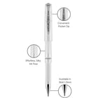 uni-ball Signo Gel Impact Pen – 1.0mm – White-Gel pens deliver artistic interest and easy embellishments with thick, silky ink flow