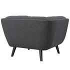 Modway Bestow Upholstered Fabric Armchair - Grey-Supportive Dense Foam Padding
