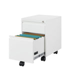 Ceha MDG Series Box-File Mobile Pedestal - Traffic White -Versatile Filing: 100% extractable drawers support letter- or legal-sized files for easy access.