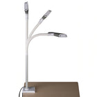 OttLite Extra Wide Area LED Clamp Lamp - Clearsun - Silver-3 color temperature modes (warm white, bright white and ClearSun natural daylight)