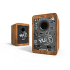 Kanto YU6 200W Powered Bookshelf Speakers with Bluetooth and Phono Preamp - Walnut-Inputs: 3.5mm jack AUX, RCA input with Phono Switch, 2 x Optical (TOSLINK), Bluetooth