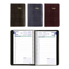 Blueline 2027 Daily Planner with Spiral Binding and Soft Lizard-Like Cover - 8" x 5" - Assorted - Bilingual-12-Month: January 2027 to December 2027