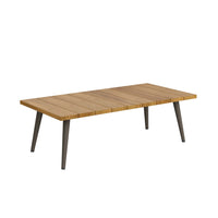 Modway Meadow Outdoor Patio Teak Wood Coffee Table - Natural Taupe-Outdoor Patio Coffee Table