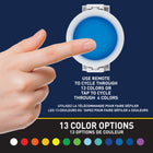 Bell+Howell Battery Operated LED Swivel Lights with Remote - 2.95" - 3 Pack-1 colour schemes & 10 luminosity levels: Puck Lights is highly adjustable. It cycles through 4 different colours gradually in the SMOOTH mode. You can also set your favorite colour shine with the remote control. The light can be turned ON/OFF or switch the colour between Warm White, Red, Green, and Blue. It can also be adjusted from the remote control or by long pressing the light surface.