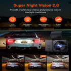 Vantrue E2 2.7K Dual Front and Rear Dash Cam with 64 GB SD Card-Upgraded rear camera records in high resolution 2.7k providing clearer rear video evidence compared to standard 1080p recording