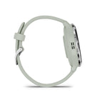 Garmin Venu 3S Watch - 41 mm - Silver Stainless Steel Bezel with Sage Gray Case and Silicone Band-Choose how you work out with animated workouts for strength, cardio, HIIT, yoga or pilates, or create your own workouts with our exercise library, and send to your watch. Even get free Garmin Coach running training plans for 5K, 10K or half-marathon distances
