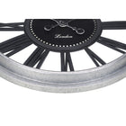 Monarch Specialties Clocks 20" Round Wall Clock - Black Silver -Features a non-ticking mechanism for silent operation and no assembly required, simply insert 1 AA battery (battery not included), hang up and enjoy