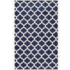 Modway Lida Moroccan Trellis Area Rug - 8 ft W x 10 ft L - Navy/Ivory-Moroccan Trellis Area Rug