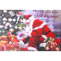 Rosedale General Christmas Greeting Cards/Envelopes - 5-1/2" x 8" - Santa Bearing Gifts - 12 Pack-Card shop quality greeting cards