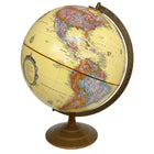 Replogle Globemaster 12" Antique Ocean Desk Globe With Metal And Semi-Meridian - English-Up to date cartography