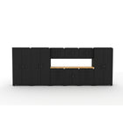 Cat Fully-Welded Garage Storage Cabinetry Set - 3 Locker, 3 Wall, 1 Base, 2 Tool & 84" Worktop-Dual Tool Cabinets: Provides expanded drawer storage, perfect for socket sets, wrenches, bits, and precision tools