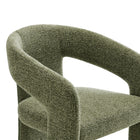 Modway Oslo Barrel Fabric Upholstered Dining Accent Chair - Leaf-10