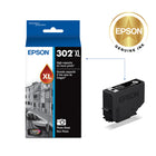 Epson T302XL Claria Premium Ink Cartridge - High Capacity - Photo Black-Brilliant prints on both plain and glossy paper