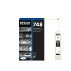 Epson T748 Ink Cartridge - Standard Capacity - Black-Worry-free handling - smudge, fade and water resistant prints 