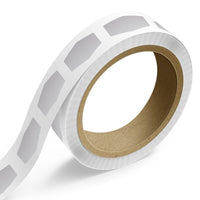JAM Paper Outdoor Weatherproof Labels - Marquis Shaped Bottle Favors - 1 7/8 x 3 15/32 - Silver - 125 Labels/Roll-Colour: Silver Polyester | Make your mail stand out with colourful shipping address labels.