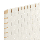 Modway Sparta Weave Vegan Leather King Headboard - Natural Beige-Assembly Required