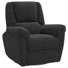 HOMCOM Power Recliner with USB Ports - Black-Soft chenille fabric and thick padding for optimal comfort  