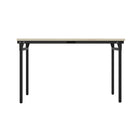 Ceha Canada KMH Folding Table - 28" H x 47" L x  27.5" W - Black -SCRATCH-RESISTANT TABLE TOP: 1" thick MFC (Melamine Faced Chipboard) top ensures long-lasting durability and protection against scratches
