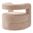 Modway Jaylin Upholstered Chenille Accent Chair - Blush-Non-Marking Foot Pins