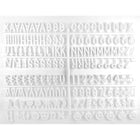 Cosco Vinyl/Felt, Letterboard with 290 Interchangable Letters, Numbers, Symbols - 10" x 10" - Black-5