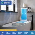 Mobile Patient Lift Effortless Bathing Bridge Battery Powered Bath Lift - 20" Max Height-Adjustable seat height ranges from 3" to 20" with waterproof remote control