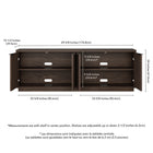 Hudson&Canal Mansfield TV Stand for TV's up to 78" - Alder Brown-8