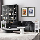 HOMCOM Nightstand - White - Set of 2-Versatile use as sofa or bedside tables