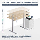 MotionGrey Ergo2 Electric Height Adjustable 47" W Sit-to-Stand Desk with Memory Settings - Light Brown-5
