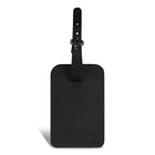 Champs Onyx Leather Luggage Tags - Black-Leather Luggage Tag