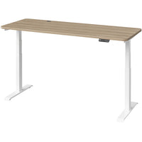 MotionGrey Electric Dual Motor Height Adjustable 165" W Sit-to-Stand Desk - White Frame-MotionGrey Height Adjustable German Electric Dual Motors Sit-to-Stand Computer Home Table and Office Standing Desk - Black Frame with Tabletop (165cmx60cmx2.5cm)