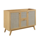 Modway Soma 48" Single Sink Bathroom Vanity - Oak/White-Ceramic Sink Basin