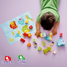 LEGO DUPLO Number Train - Learn To Count Building Block Set-Birthday gift for ages 1.5 and up with illustrated poster for shared building