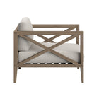 Modway Northlake Outdoor Teak Armchair - Pebble-Non-Marking Floor Glides