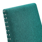Modway Parcel Dining Upholstered Fabric Side Chair - Teal-8