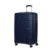 American Tourister Surftime Spinner - Large - Metallic Blue-Rugged ABS material is able to withstand the rigors of travel.