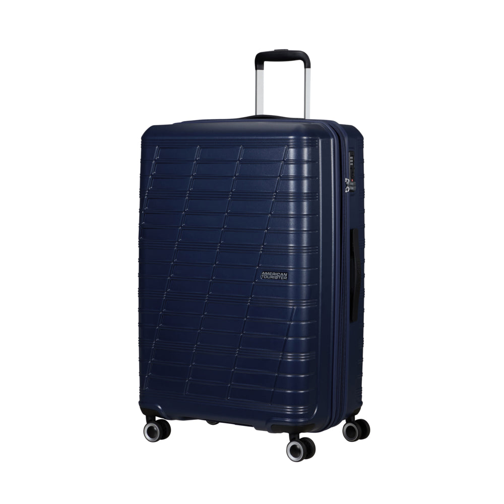 SPECIAL GUEST XL 青 American Tourister Surftime Spinner - Large - Metallic Blue