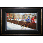 Pick Up Game by Michel Lapensee - Framed Print - 31" x 22"-High-quality art print professionally matted and framed