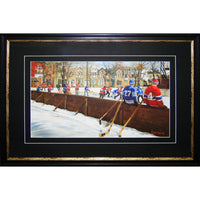 Pick Up Game by Michel Lapensee - Framed Print - 31" x 22"-High-quality art print professionally matted and framed