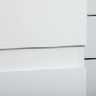 Kleankin Slim Bathroom Storage Cabinet with Adjustable Shelves - White-Colour: White 