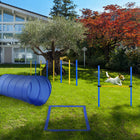 PawHut Dog Outdoor Exercise Training Set with Tunnel, 8 Weave Poles, High Jumper-Well promotes dog's natural impulses, sharpens mental skills and boosts physical prowess 