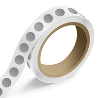 JAM Paper Standard Label Rolls - Burst - 1.875" Seal - Silver Matte Foil - 125 Labels/Roll-Colour: Durable Silver Matte Foil | Make your mail stand out with certificate shipping address labels.