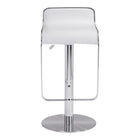 Zuo Equino Barstool - White-Plush and durable faux leather fabric