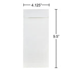 JAM Paper #10 Policy Envelopes, 4 1/8 x 9.5, Strathmore Bright White Wove, 100 Pack (191248g)-Opening: Open end