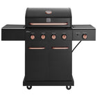 Kenmore 4 Burner Gas Grill with Side Searing Burner - Black/Copper-Fuel Type: Propane.
