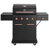 Kenmore 4 Burner Gas Grill with Side Searing Burner - Black/Copper-Fuel Type: Propane.
